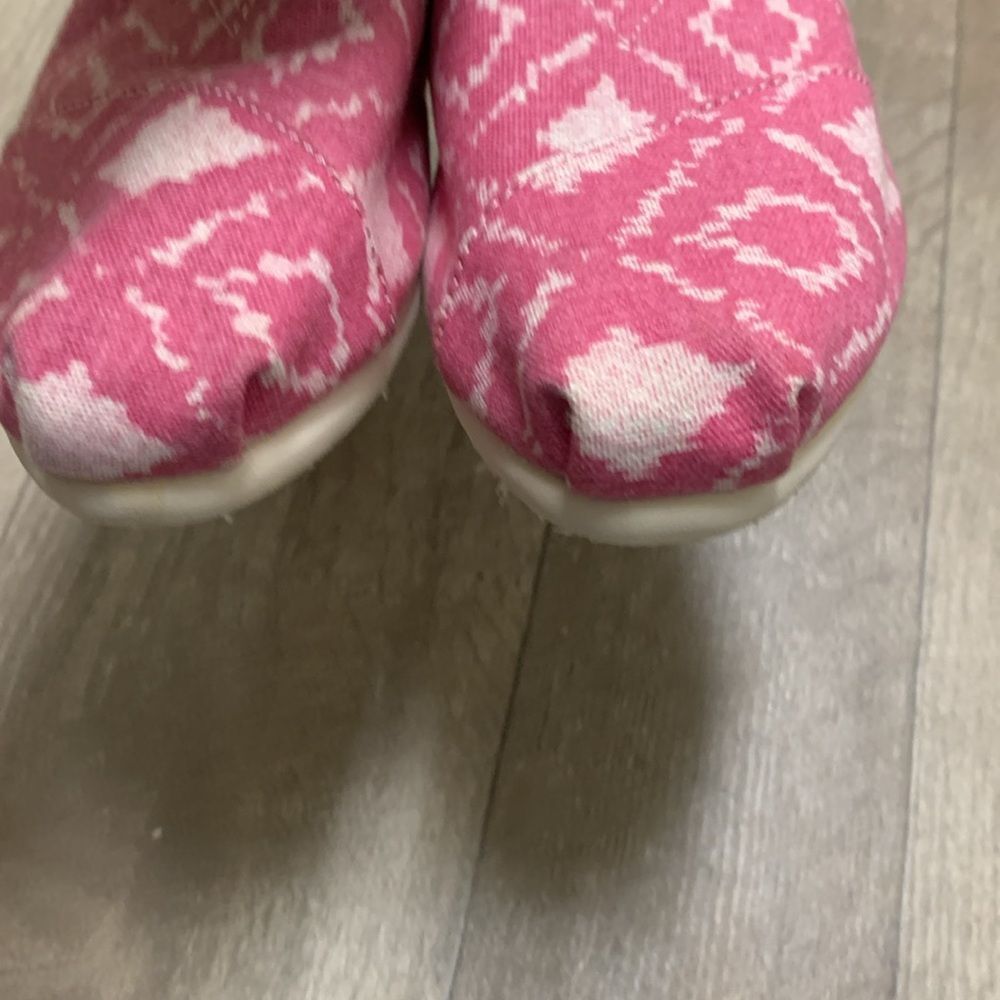 Womens‎ TOMS Geometric Pink Slip On Shoes - Picture 3 of 6